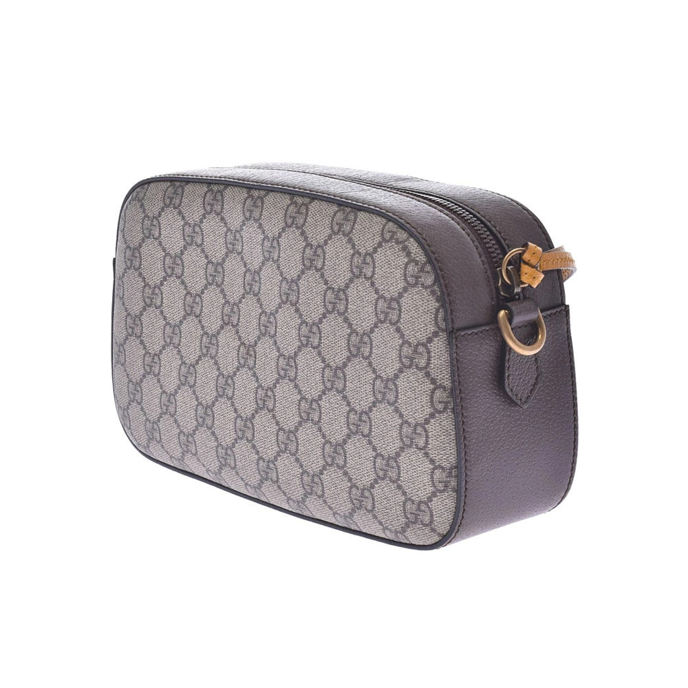 Gucci Shoulder Beige Brown GG Bag Canvas Leather Supreme Messenger Tan Brown
